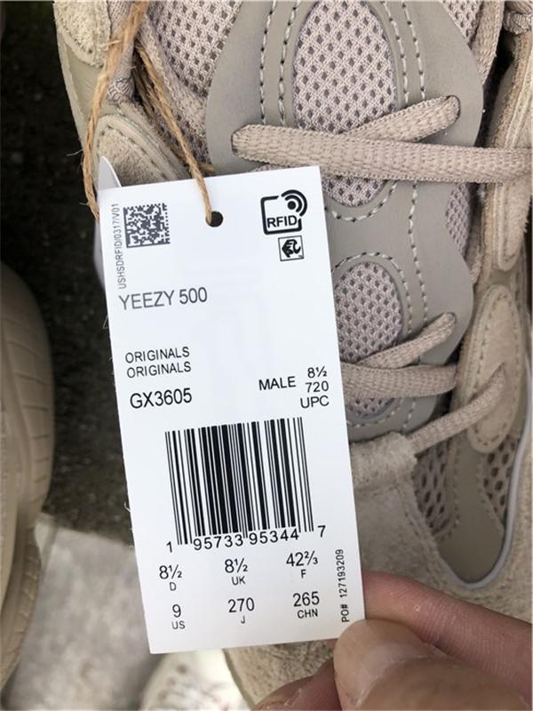 PK God adidas Yeezy 500 “Taupe Light”retail materials ready to ship